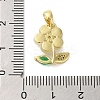 Brass Micro Pave Cubic Zirconia Pendants KK-E105-02G-3