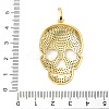 Brass Micro Pave Cubic Zirconia Pendants KK-C105-01G-3