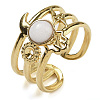 Natural White Jade Finger Rings RJEW-U027-07G-05-1