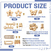 5Pcss 5 Styles Flower Alloy Purse Press Lock Sets FIND-TA0008-51-3