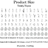 3Sets 3 Styles Tibetan Style Alloy Pendants FIND-YW0005-49-2