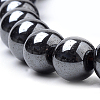 Non-magnetic Synthetic Hematite Beads Strands G-S259-44-8mm-3
