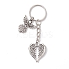 Tibetan Style Alloy Keychains KEYC-JKC00804-01-1