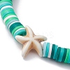 12Pcs 12 Color Polymer Clay Heishi Surfer Stretch Bracelets Set BJEW-JB10011-4