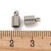 Tarnish Resistant 304 Stainless Steel Cord Ends STAS-Z084-07P-01A-3