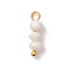 Natural Cultured Freshwater Pearl Potato Beaded Charms PALLOY-JF04642-01-3