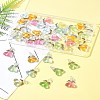 40Pcs 10 Colors Acrylic Glass Pendants PALLOY-FS00018-10