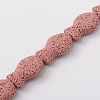 Fish Synthetic Lava Rock Beads Strands G-N0109-19-1