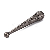 Alloy Cord End PALLOY-WH0022-03AS-2
