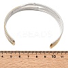 Two Tone 304 Stainless Steel Multi-strand Cuff Bangles for Women SA-CBA82C8-06GP-4