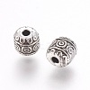 Tibetan Style Alloy Barrel Beads LS-TIBEB-5178-AS-RS-1