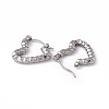 Non-Tarnish 304 Stainless Steel Heart Hoop Earrings for Women EJEW-G314-13P-2
