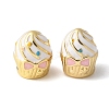 Cake Rack Plating Brass Enamel Beads KK-G512-02G-03-1