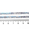 Electroplate Transparent  Glass Beads Strands EGLA-H106-01A-HR02-4