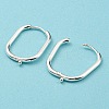 316 Surgical Stainless Steel Hoop Earrings Findings STAS-N097-055S-3