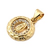 Brass Micro Pave Cubic Zirconia Charms KK-I360-054G-2
