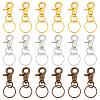 18Pcs 3 Colors Iron Swivel Clasps with Key Rings HJEW-PH0001-79-1