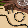 1 Strand Natural Shungite Beads Strands G-TA0003-34C-6
