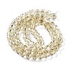 Electroplate Rondelle Glass Beads Strands EGLA-A036-09A-PL01-2
