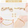 18Pcs 3 Colors 304 Stainless Steel Lobster Claw Clasps STAS-UN0030-94-3
