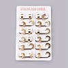 304 Stainless Steel Huggie Hoop Earrings LS-EJEW-O087-09E-3