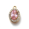 Brass Micro Pave Cubic Zirconia Pendants KK-D312-09G-03-1