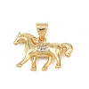 Brass Micro Pave Cubic Zirconia Pendants KK-G544-12G-1