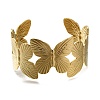 Ion Plating(IP) 304 Stainless Steel Cuff Ring for Women RJEW-U025-02G-2