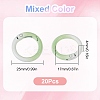 20Pcs Spray Painted Alloy Spring Gate Rings FIND-SC0013-18-2