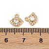 Brass Micro Pave Cubic Zirconia Pendants KK-K407-31G-01-3