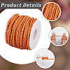 19M Braided Imitation Leather Cords LC-CL0001-02C-5