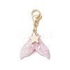 Mermaid Tail Resin Pendant Decorations HJEW-JM03120-4