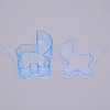Baby Carriage Shaped Transparent Plastic Candy Boxes LS-CON-WH0080-52A-2