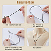 24Pcs 4 Styles Adjustable Waxed Polyester Cord Bracelet & Necklace Making Findings Kits MAK-DC0001-01-4