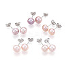 Pearl Ball Stud Earrings EJEW-Q701-01B-02-2