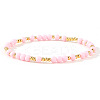 Plastic & Brass Beaded Stretch Bracelet for Women JP1152-8-1