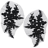 Flower Gauze & Sequin Embroidery Ornament Accessories DIY-WH20081-002C-6