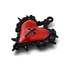 Alloy Enamel Gothic Style Pendants PALLOY-R157-06EB-06A-2