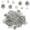 25Pcs 5 Styles Tibetan Style Alloy Connector Charms TIBE-YW0001-60-1