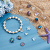 60Pcs 6 Styles Electroplate Glass Beads GLAA-HY0001-45-4