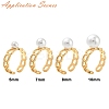 Brass Cup Peg Open Cuff Ring Settings KK-G518-02G-03-4