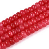 Dyed Natural White Jade Beads Strands G-T139-59A-05-4
