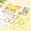 DIY Alloy Enamel & Glass & ABS Plastic Imitation Pearl Bracelets Jewelry Making Kits DIY-FS0007-52-10