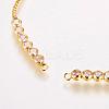 Brass Chain Bracelet Making MAK-P007-03-03G-2