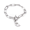 304 Stainless Steel Charm Bracelets BJEW-JB05033-05-1