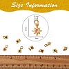 16Pcs 8 Colors Brass Micro Pave Cubic Zirconia Pendants KK-SZ0003-92-2