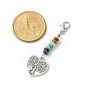 Alloy Tree of Life Pendant Decorations HJEW-JM01383-03-2