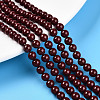 Baking Paint Pearlized Glass Pearl Bead Strands HY-N002-5mm-D01-1