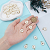 24Pcs 6 Styles Ocean Theme Brass Enamel Pendants KK-DR0001-48-3
