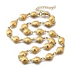 304 Stainless Steel Ladybug Link Chain Necklaces for Women Men NJEW-K249-21A-G-4